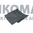 Накладка тормозная передняя 163x183 (8 отверстий)+163x215 (10 отверстий) качество Huatai