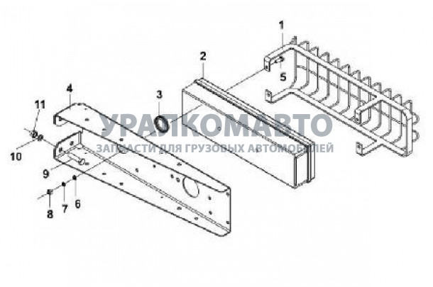 защита фонаря левая DONG FENG 37ZB3A-73011